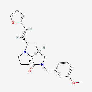 (3aS*,5S*,9aS*)-5-[(E)-2-(2-furyl)vinyl]-2-(3-methoxybenzyl)hexahydro-7H-pyrrolo[3,4-g]pyrrolizin-1(2H)-one