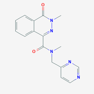 N,3-dimethyl-4-oxo-N-(4-pyrimidinylmethyl)-3,4-dihydro-1-phthalazinecarboxamide