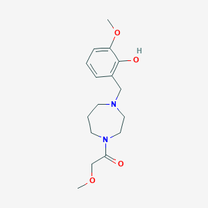 2-methoxy-6-{[4-(methoxyacetyl)-1,4-diazepan-1-yl]methyl}phenol