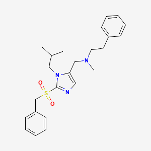 N-{[2-(benzylsulfonyl)-1-isobutyl-1H-imidazol-5-yl]methyl}-N-methyl-2-phenylethanamine