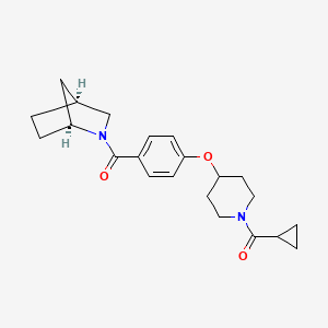 (1S*,4S*)-2-(4-{[1-(cyclopropylcarbonyl)-4-piperidinyl]oxy}benzoyl)-2-azabicyclo[2.2.1]heptane