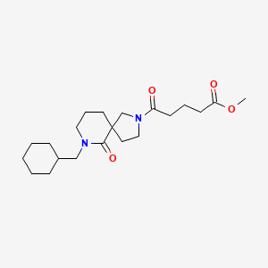 methyl 5-[7-(cyclohexylmethyl)-6-oxo-2,7-diazaspiro[4.5]dec-2-yl]-5-oxopentanoate