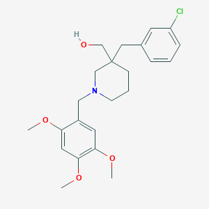 molecular formula C23H30ClNO4 B4252961 [3-(3-chlorobenzyl)-1-(2,4,5-trimethoxybenzyl)-3-piperidinyl]methanol 