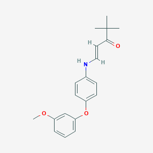 1-[4-(3-Methoxyphenoxy)anilino]-4,4-dimethyl-1-penten-3-one