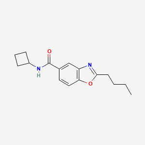 2-butyl-N-cyclobutyl-1,3-benzoxazole-5-carboxamide