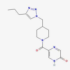 5-({4-[(4-propyl-1H-1,2,3-triazol-1-yl)methyl]-1-piperidinyl}carbonyl)-2-pyrazinol trifluoroacetate (salt)