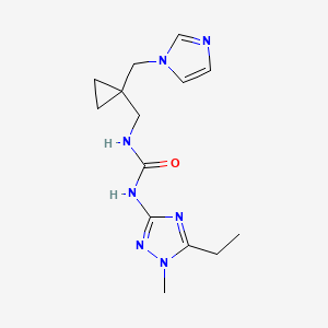 N-(5-ethyl-1-methyl-1H-1,2,4-triazol-3-yl)-N'-{[1-(1H-imidazol-1-ylmethyl)cyclopropyl]methyl}urea