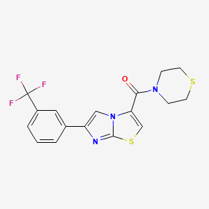 3-(4-thiomorpholinylcarbonyl)-6-[3-(trifluoromethyl)phenyl]imidazo[2,1-b][1,3]thiazole