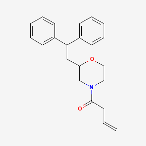 molecular formula C22H25NO2 B4253086 4-(3-butenoyl)-2-(2,2-diphenylethyl)morpholine 