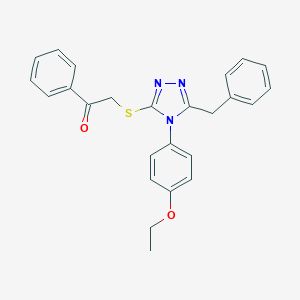 2-{[5-benzyl-4-(4-ethoxyphenyl)-4H-1,2,4-triazol-3-yl]sulfanyl}-1-phenylethanone