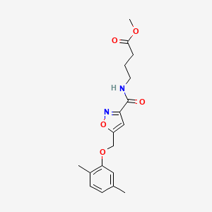 methyl 4-[({5-[(2,5-dimethylphenoxy)methyl]-3-isoxazolyl}carbonyl)amino]butanoate