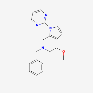 molecular formula C20H24N4O B4253145 (2-methoxyethyl)(4-methylbenzyl)[(1-pyrimidin-2-yl-1H-pyrrol-2-yl)methyl]amine 