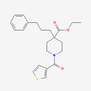 ethyl 4-(3-phenylpropyl)-1-(3-thienylcarbonyl)-4-piperidinecarboxylate