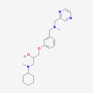 1-[cyclohexyl(methyl)amino]-3-(3-{[methyl(2-pyrazinylmethyl)amino]methyl}phenoxy)-2-propanol