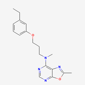 N-[3-(3-ethylphenoxy)propyl]-N,2-dimethyl[1,3]oxazolo[5,4-d]pyrimidin-7-amine