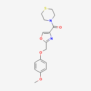 4-({2-[(4-methoxyphenoxy)methyl]-1,3-oxazol-4-yl}carbonyl)thiomorpholine