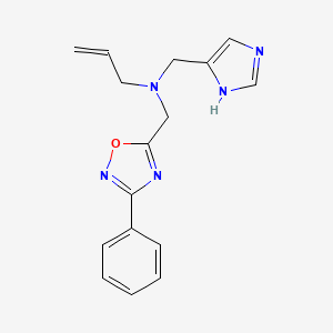 N-(1H-imidazol-4-ylmethyl)-N-[(3-phenyl-1,2,4-oxadiazol-5-yl)methyl]prop-2-en-1-amine