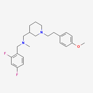 (2,4-difluorobenzyl)({1-[2-(4-methoxyphenyl)ethyl]-3-piperidinyl}methyl)methylamine