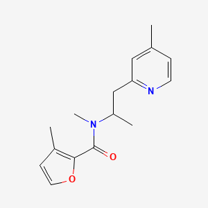 N,3-dimethyl-N-[1-(4-methylpyridin-2-yl)propan-2-yl]furan-2-carboxamide