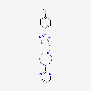 1-{[3-(4-methoxyphenyl)-1,2,4-oxadiazol-5-yl]methyl}-4-(2-pyrimidinyl)-1,4-diazepane