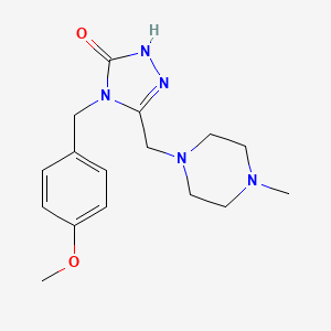 4-(4-methoxybenzyl)-5-[(4-methylpiperazin-1-yl)methyl]-2,4-dihydro-3H-1,2,4-triazol-3-one