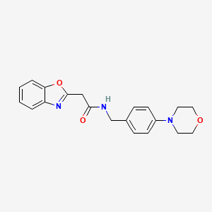 2-(1,3-benzoxazol-2-yl)-N-[4-(4-morpholinyl)benzyl]acetamide