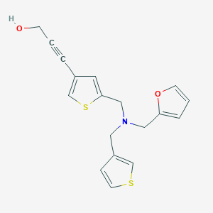 3-(5-{[(2-furylmethyl)(3-thienylmethyl)amino]methyl}-3-thienyl)prop-2-yn-1-ol