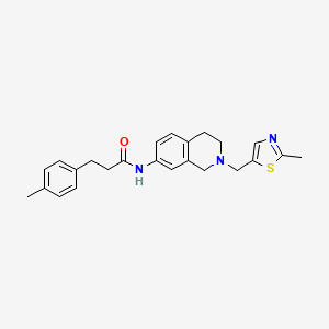 3-(4-methylphenyl)-N-{2-[(2-methyl-1,3-thiazol-5-yl)methyl]-1,2,3,4-tetrahydro-7-isoquinolinyl}propanamide