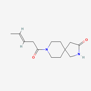 8-[(3E)-pent-3-enoyl]-2,8-diazaspiro[4.5]decan-3-one