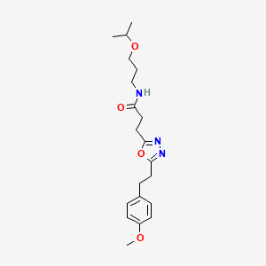 N-(3-isopropoxypropyl)-3-{5-[2-(4-methoxyphenyl)ethyl]-1,3,4-oxadiazol-2-yl}propanamide