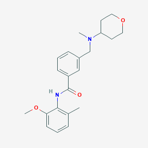 N-(2-methoxy-6-methylphenyl)-3-{[methyl(tetrahydro-2H-pyran-4-yl)amino]methyl}benzamide