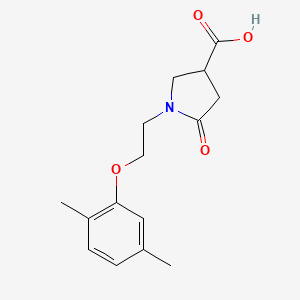 1-[2-(2,5-dimethylphenoxy)ethyl]-5-oxopyrrolidine-3-carboxylic acid