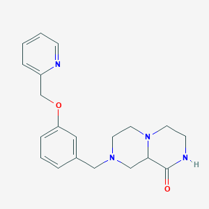 8-[3-(pyridin-2-ylmethoxy)benzyl]hexahydro-2H-pyrazino[1,2-a]pyrazin-1(6H)-one