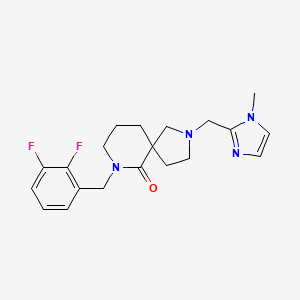 7-[(2,3-Difluorophenyl)methyl]-2-[(1-methylimidazol-2-yl)methyl]-2,7-diazaspiro[4.5]decan-6-one