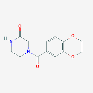 4-(2,3-dihydro-1,4-benzodioxin-6-ylcarbonyl)-2-piperazinone