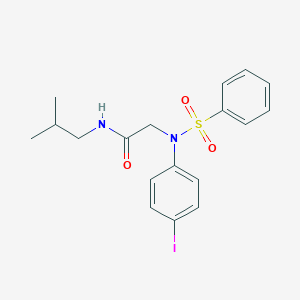 2-[4-iodo(phenylsulfonyl)anilino]-N-isobutylacetamide
