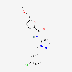 N-[1-(3-chlorobenzyl)-1H-pyrazol-5-yl]-5-(methoxymethyl)-2-furamide