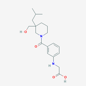 molecular formula C19H28N2O4 B4253737 [(3-{[3-(hydroxymethyl)-3-isobutylpiperidin-1-yl]carbonyl}phenyl)amino]acetic acid 