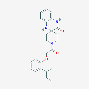 molecular formula C24H29N3O3 B4253777 1-[(2-sec-butylphenoxy)acetyl]-1',4'-dihydro-3'H-spiro[piperidine-4,2'-quinoxalin]-3'-one 