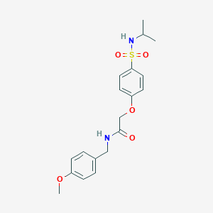 2-{4-[(isopropylamino)sulfonyl]phenoxy}-N-(4-methoxybenzyl)acetamide