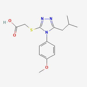 {[5-isobutyl-4-(4-methoxyphenyl)-4H-1,2,4-triazol-3-yl]thio}acetic acid