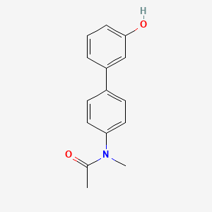 molecular formula C15H15NO2 B4253828 N-(3'-hydroxybiphenyl-4-yl)-N-methylacetamide 