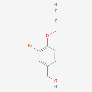 molecular formula C10H9BrO2 B425383 [3-Bromo-4-(2-propynyloxy)phenyl]methanol 