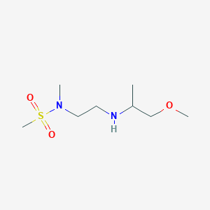 molecular formula C8H20N2O3S B4253853 N-{2-[(2-methoxy-1-methylethyl)amino]ethyl}-N-methylmethanesulfonamide 