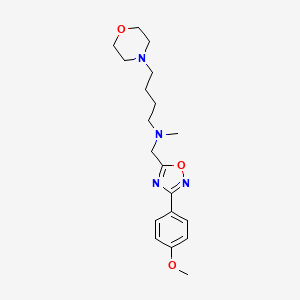 molecular formula C19H28N4O3 B4253859 N-{[3-(4-methoxyphenyl)-1,2,4-oxadiazol-5-yl]methyl}-N-methyl-4-(4-morpholinyl)-1-butanamine 