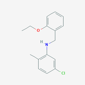 molecular formula C16H18ClNO B425392 5-chloro-N-(2-ethoxybenzyl)-2-methylaniline 