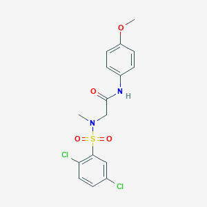 2-[[(2,5-dichlorophenyl)sulfonyl](methyl)amino]-N-(4-methoxyphenyl)acetamide