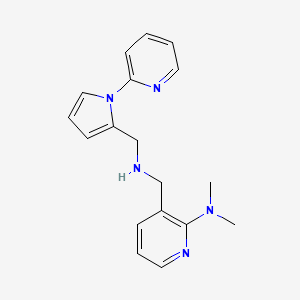 molecular formula C18H21N5 B4254093 N,N-dimethyl-3-[({[1-(2-pyridinyl)-1H-pyrrol-2-yl]methyl}amino)methyl]-2-pyridinamine 