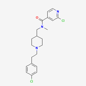 molecular formula C21H25Cl2N3O B4254212 2-chloro-N-({1-[2-(4-chlorophenyl)ethyl]-4-piperidinyl}methyl)-N-methylisonicotinamide 