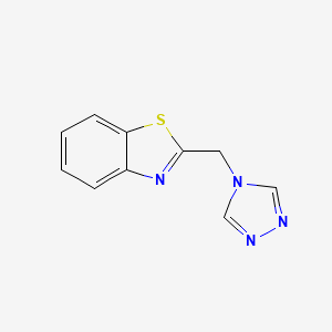 molecular formula C10H8N4S B4254242 2-(4H-1,2,4-triazol-4-ylmethyl)-1,3-benzothiazole 